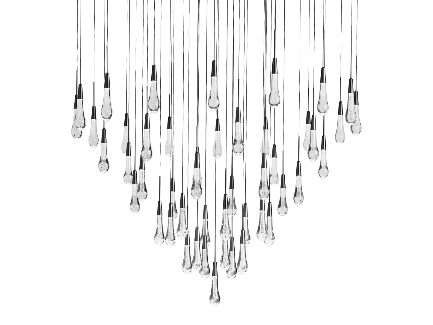 Solitaire Round Chandelier 38"D