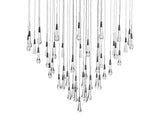 Solitaire Round Chandelier 38"D