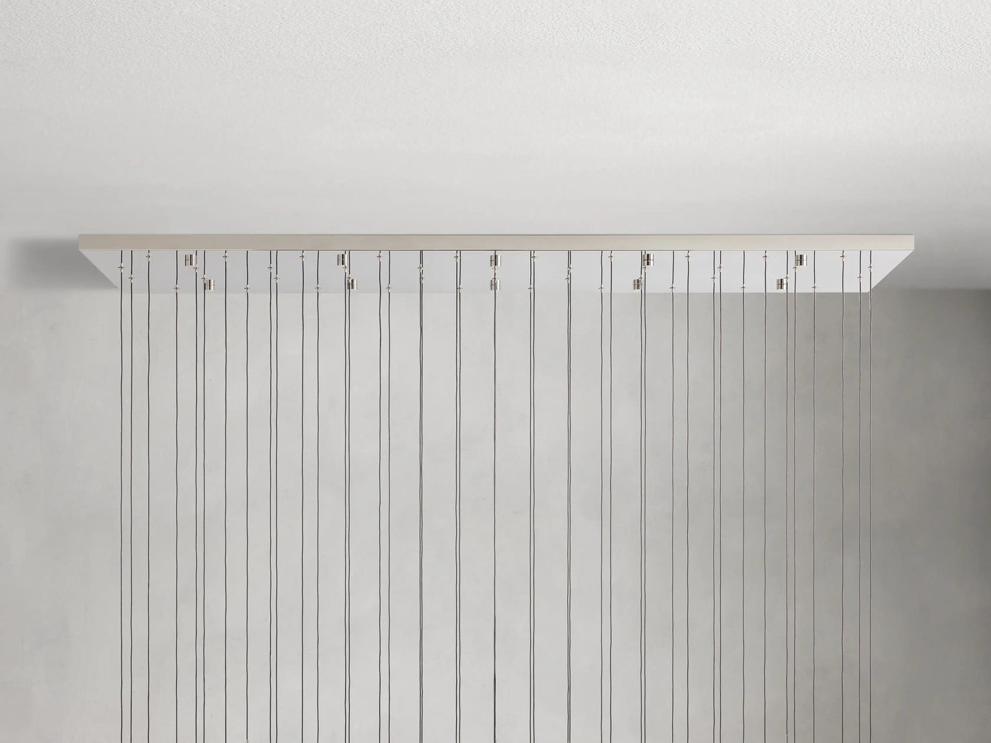 Solitaire Crystal Linear Chandelier 37" 50" 60'' 70" 87" 120''W