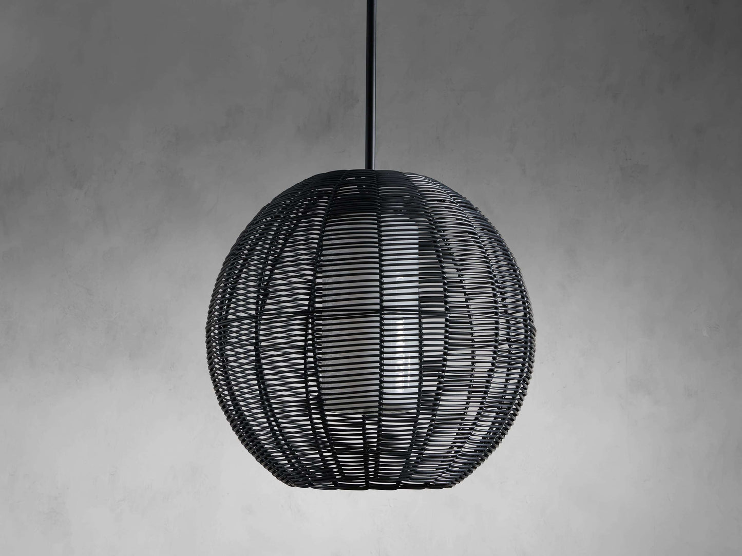 Cohen Globe Wicker Outdoor Pendant 20''D