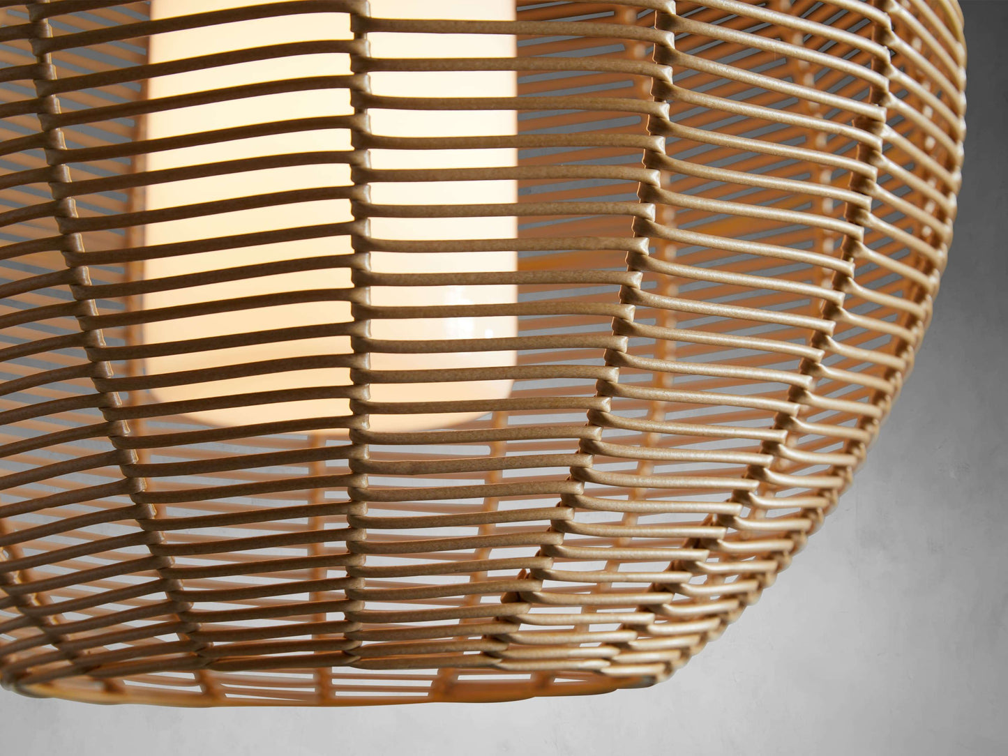 Cohen Globe Wicker Outdoor Pendant 20''D