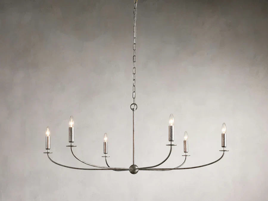 Arnett Round Chandelier in Silver