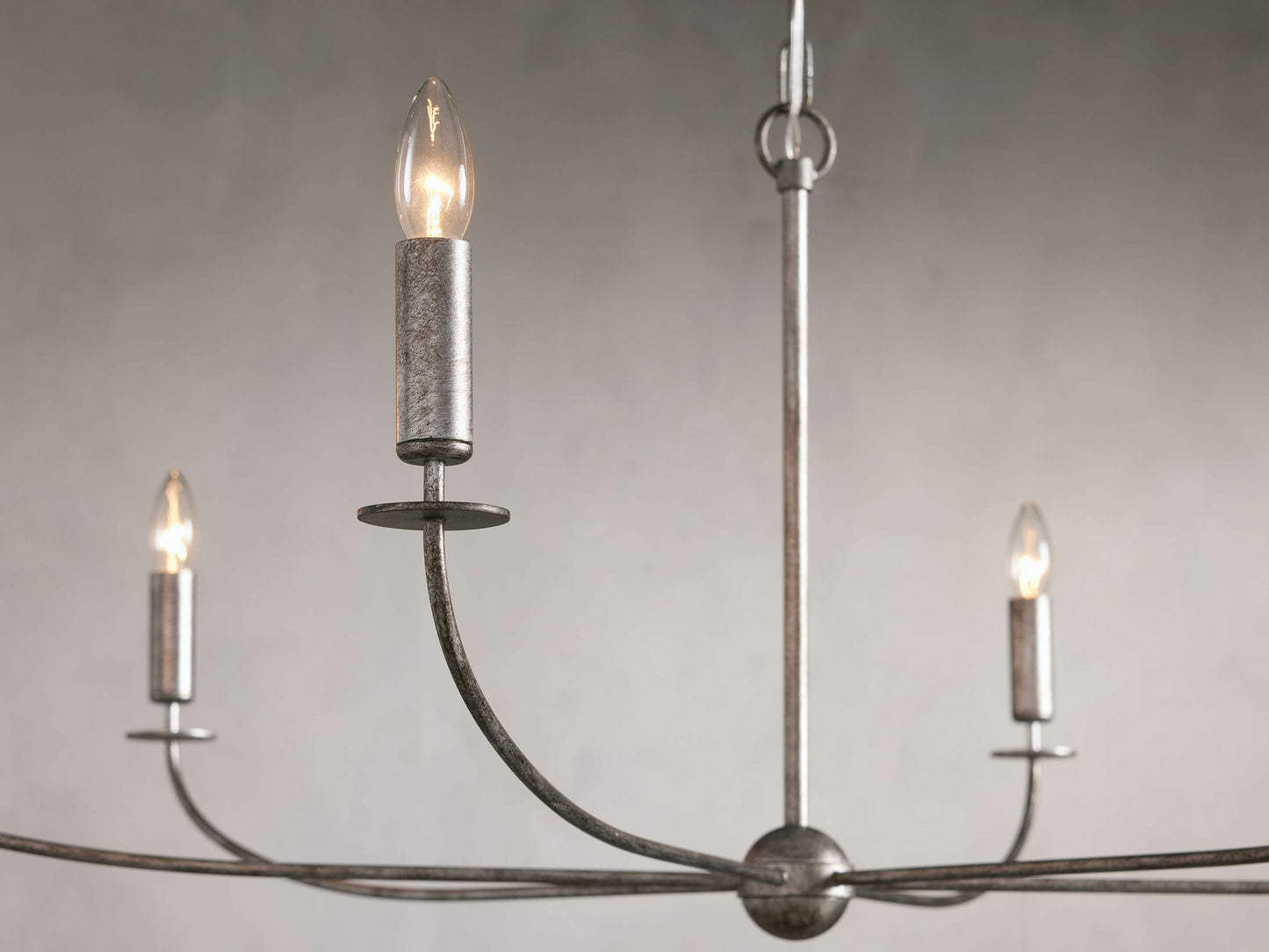 Arnett Round Chandelier in Silver