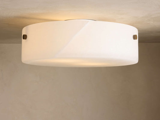 Chayla Alabaster Stone Flushmount