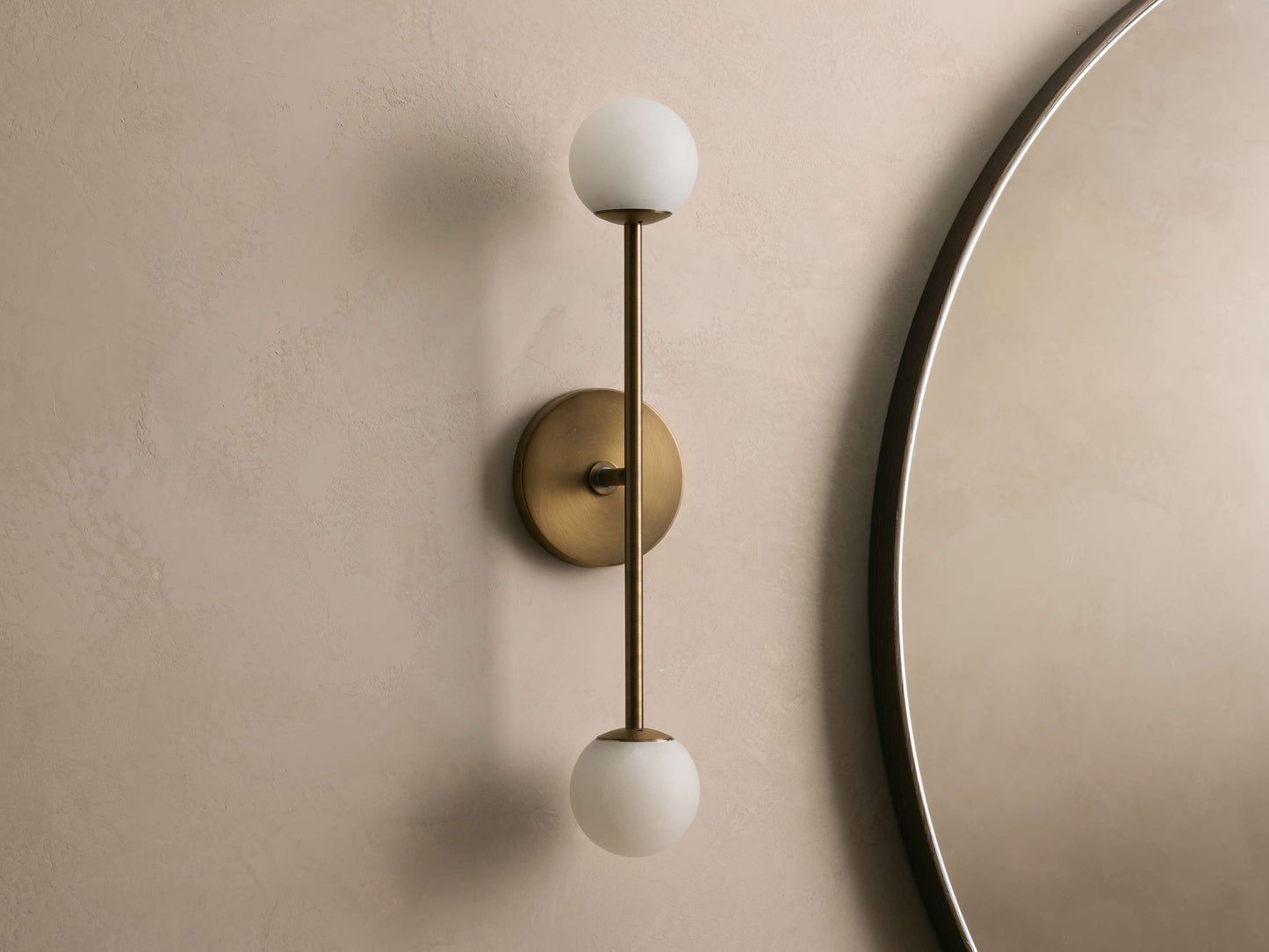 Girouette Alabaster Double Sconce