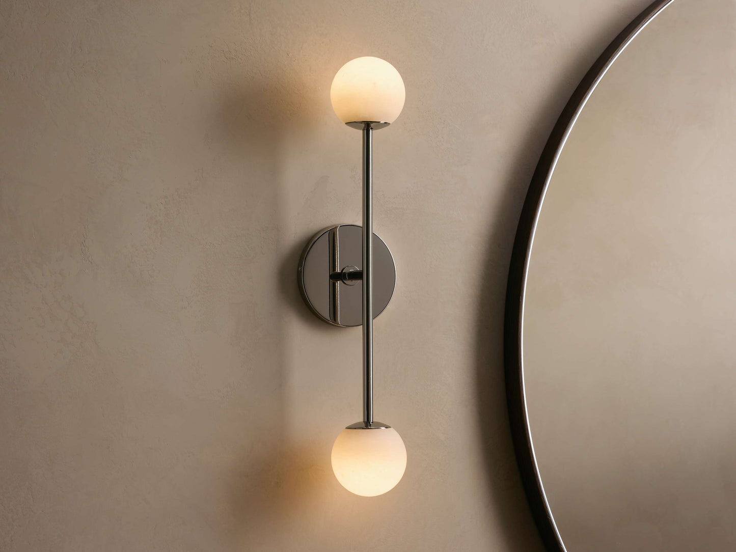 Girouette Alabaster Double Sconce