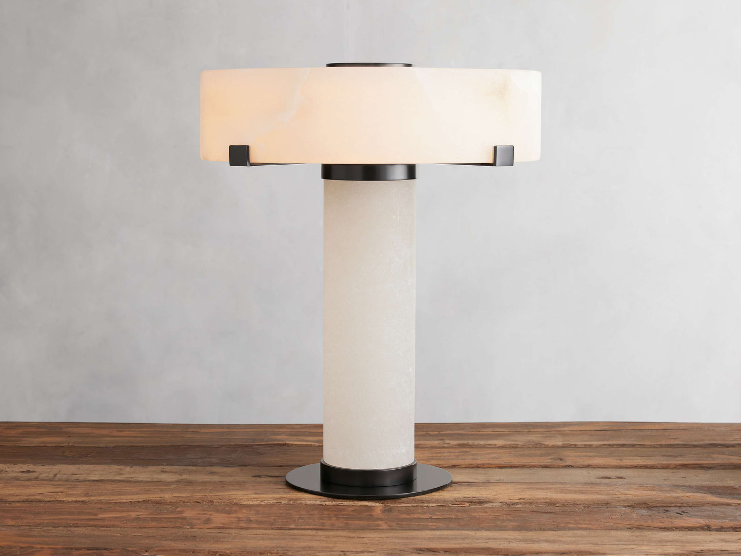 Chayla Alabaster Stone Table Lamp 13'' 19''