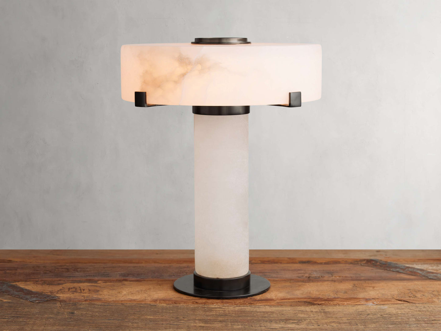 Chayla Alabaster Stone Table Lamp 13'' 19''