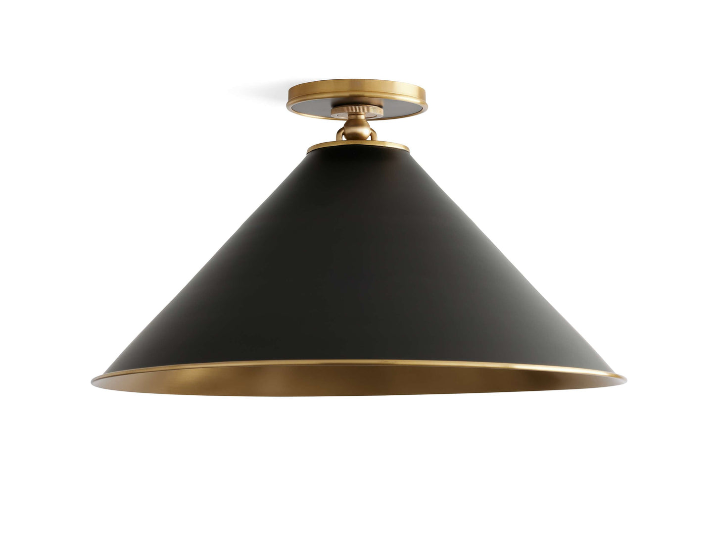 Arno Large Flushmount in Black