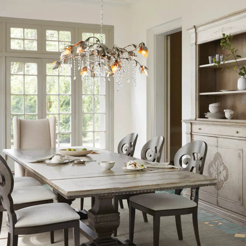 Viticcio Rectangular Chandelier in Silver