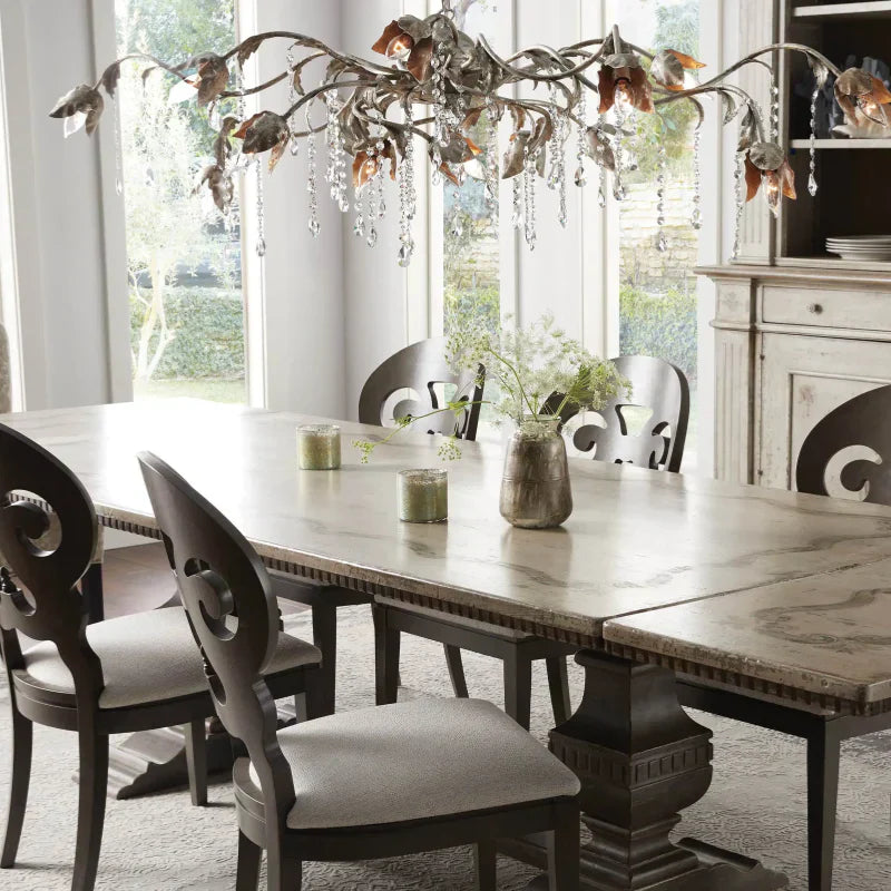 Viticcio Rectangular Chandelier in Silver