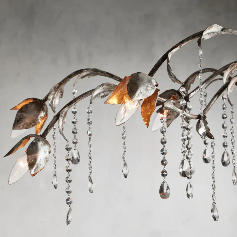 Viticcio Rectangular Chandelier in Silver