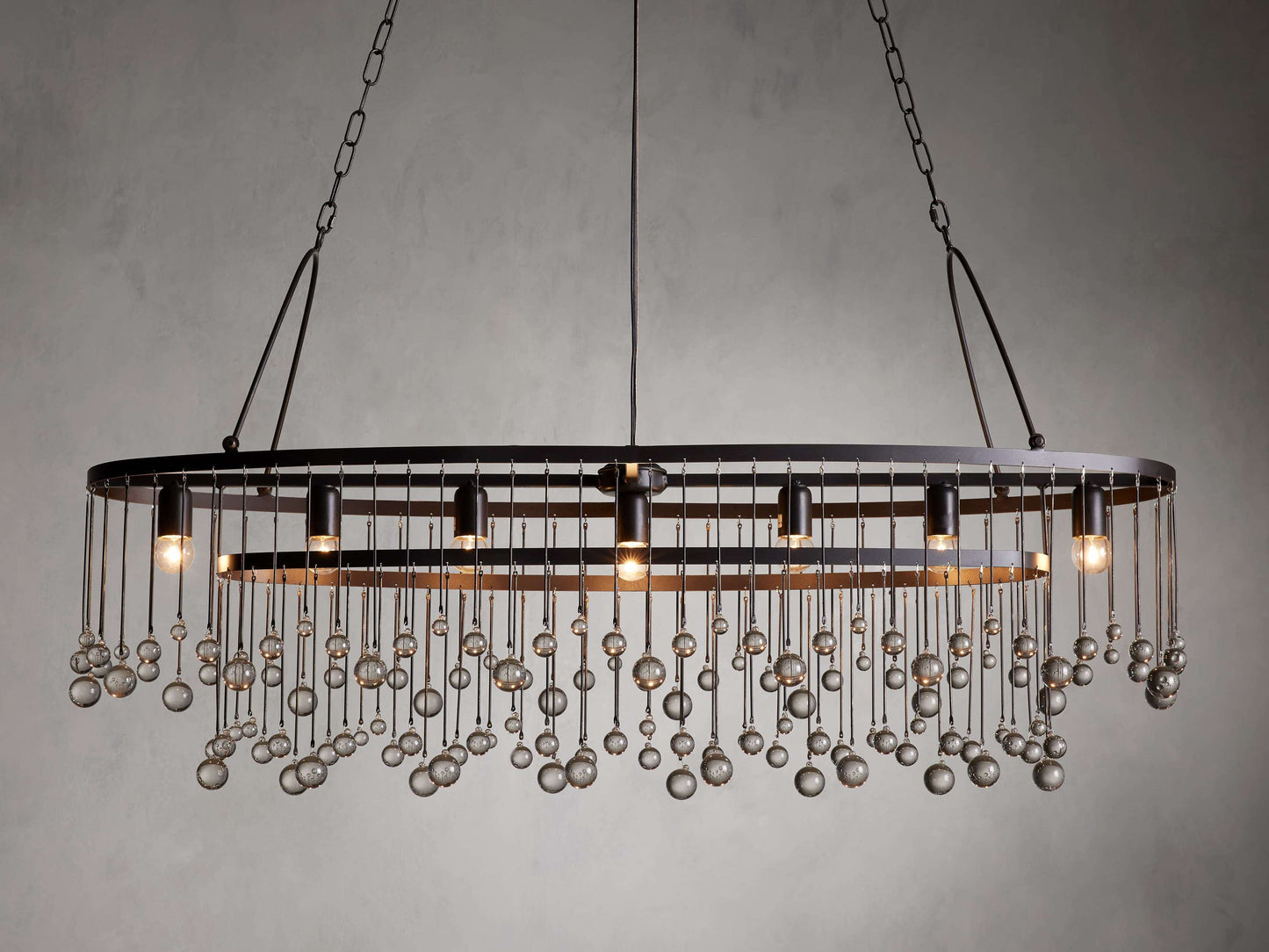 Aubrey 7 Light Oval Chandelier