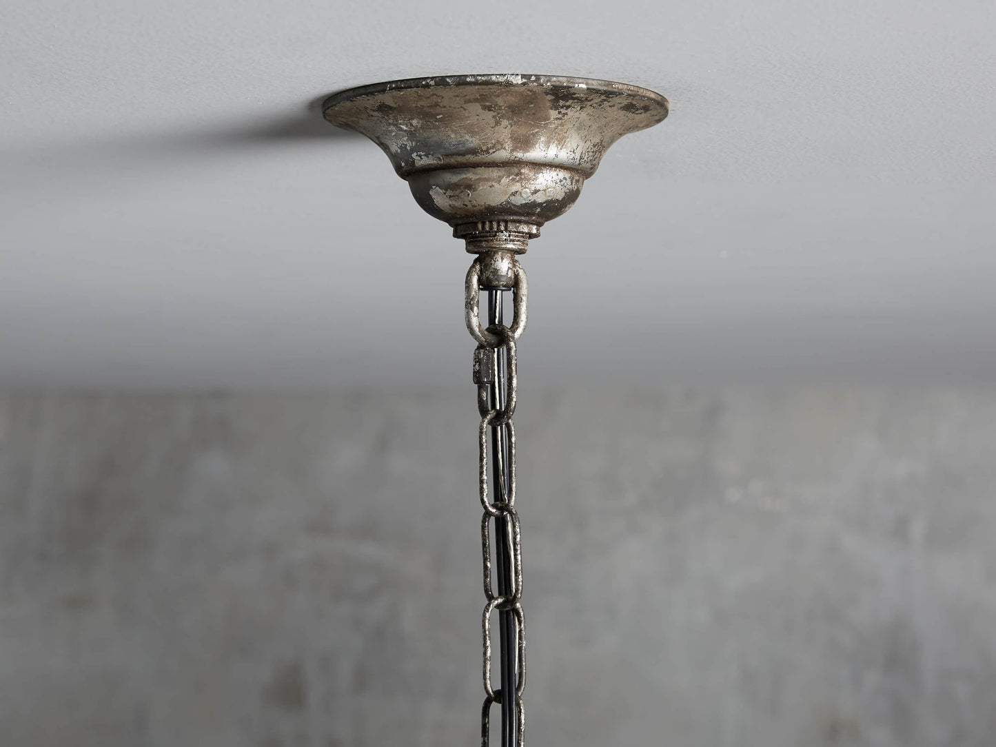 La Cage 12" Pendant in Silver Clay