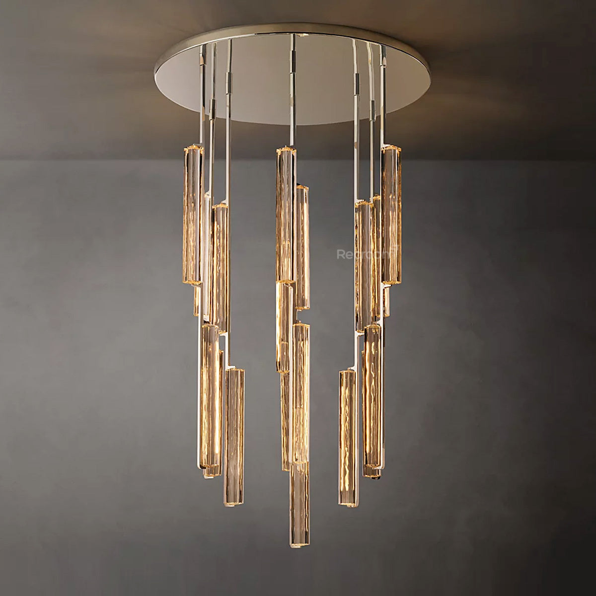 Auduben Crystal Round Chandelier 40"