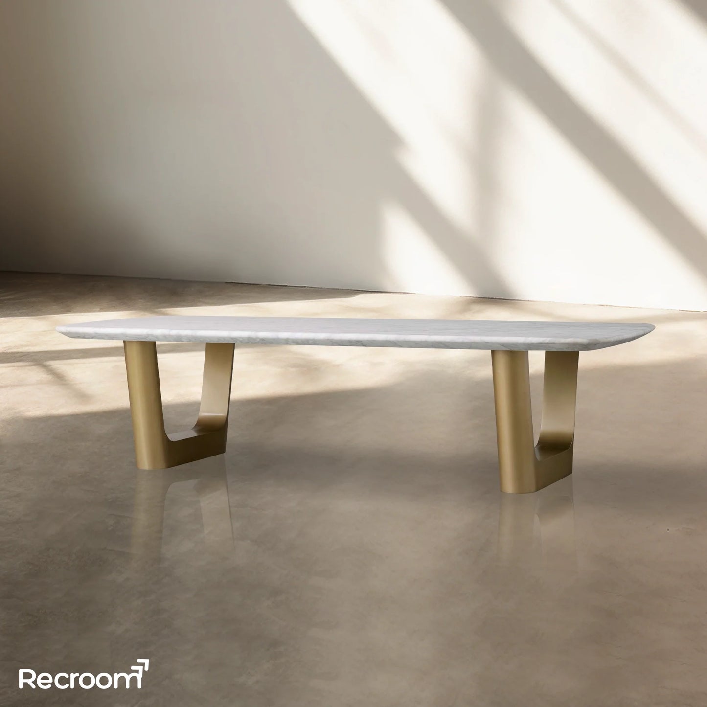 San Germani Stone Coffee Table with Rennes Base