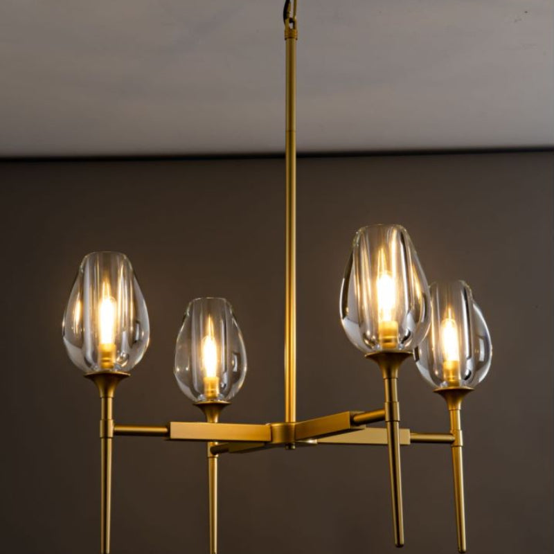 Tuilp Round Chandelier 27"