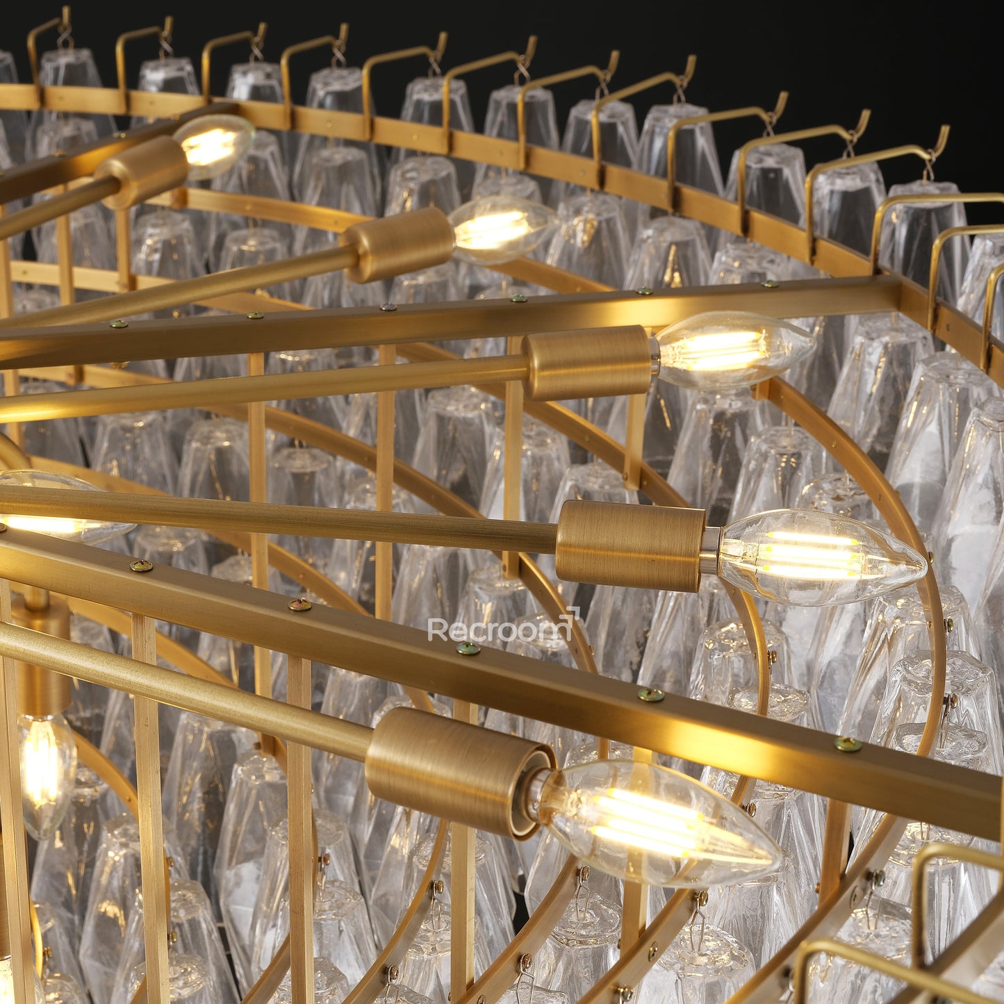 Chia Round Tired Chandelier 62"