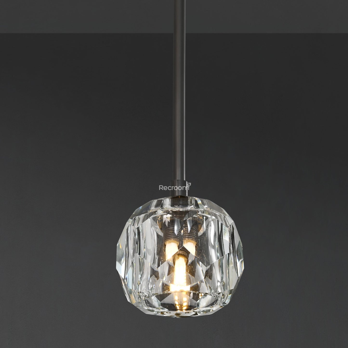 Boulew Crystal Glass Rod Pendant 5"