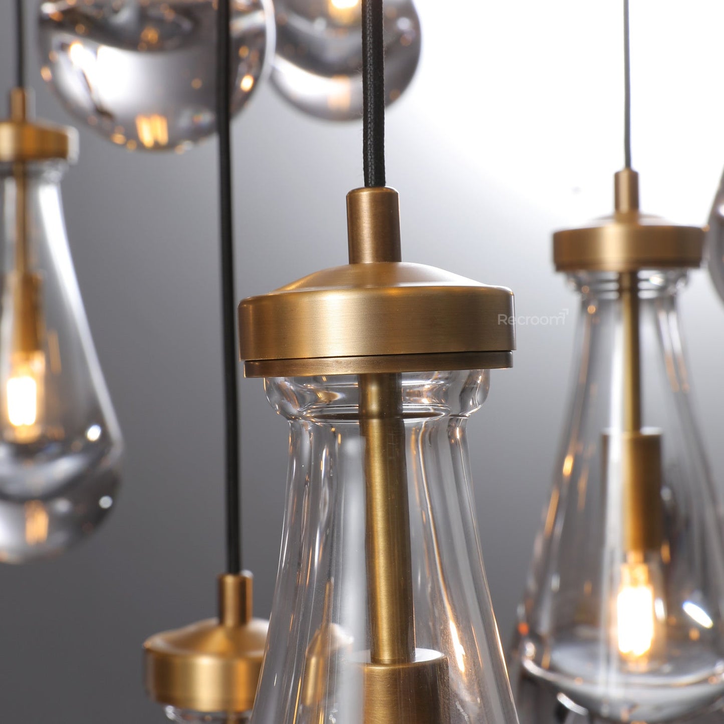 Raindrop Round Chandelier 60"