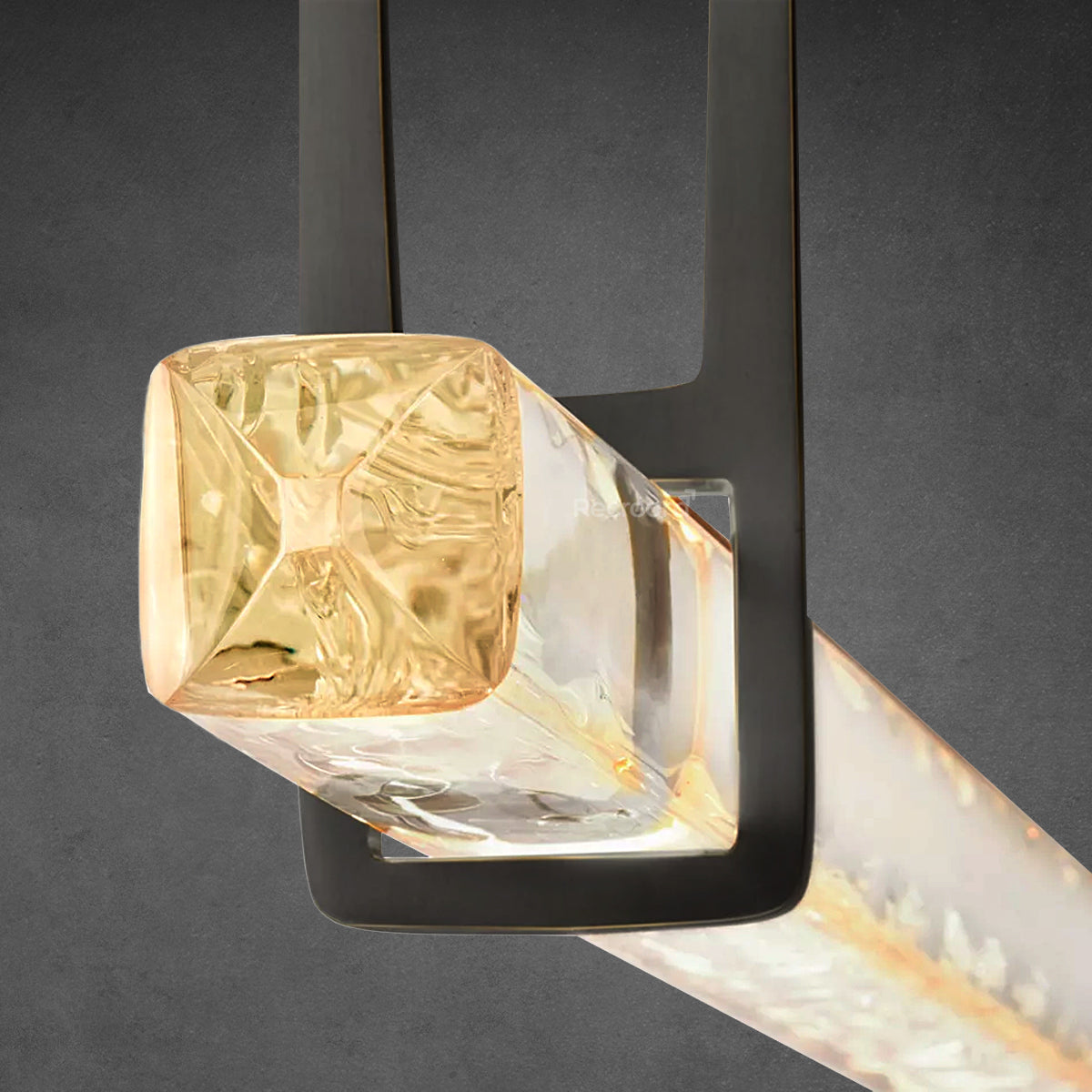 Auduben Crystal Single Bar Linear Chandelier 60"