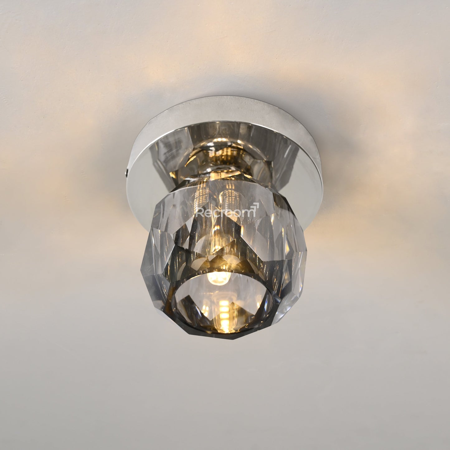 Boulew Crystal Glass Petite Flushmount 6"