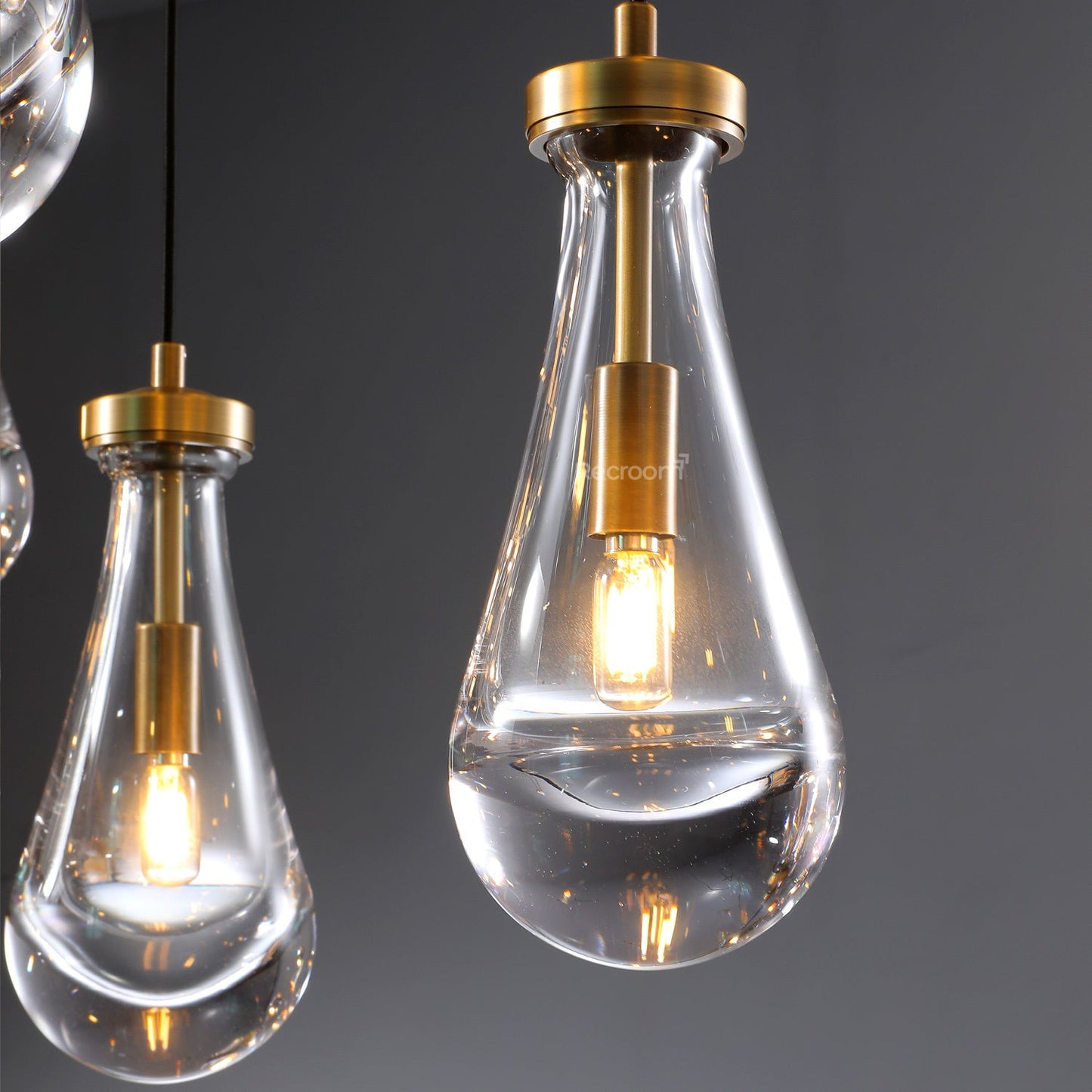 Raindrop Linear Chandelier 72"