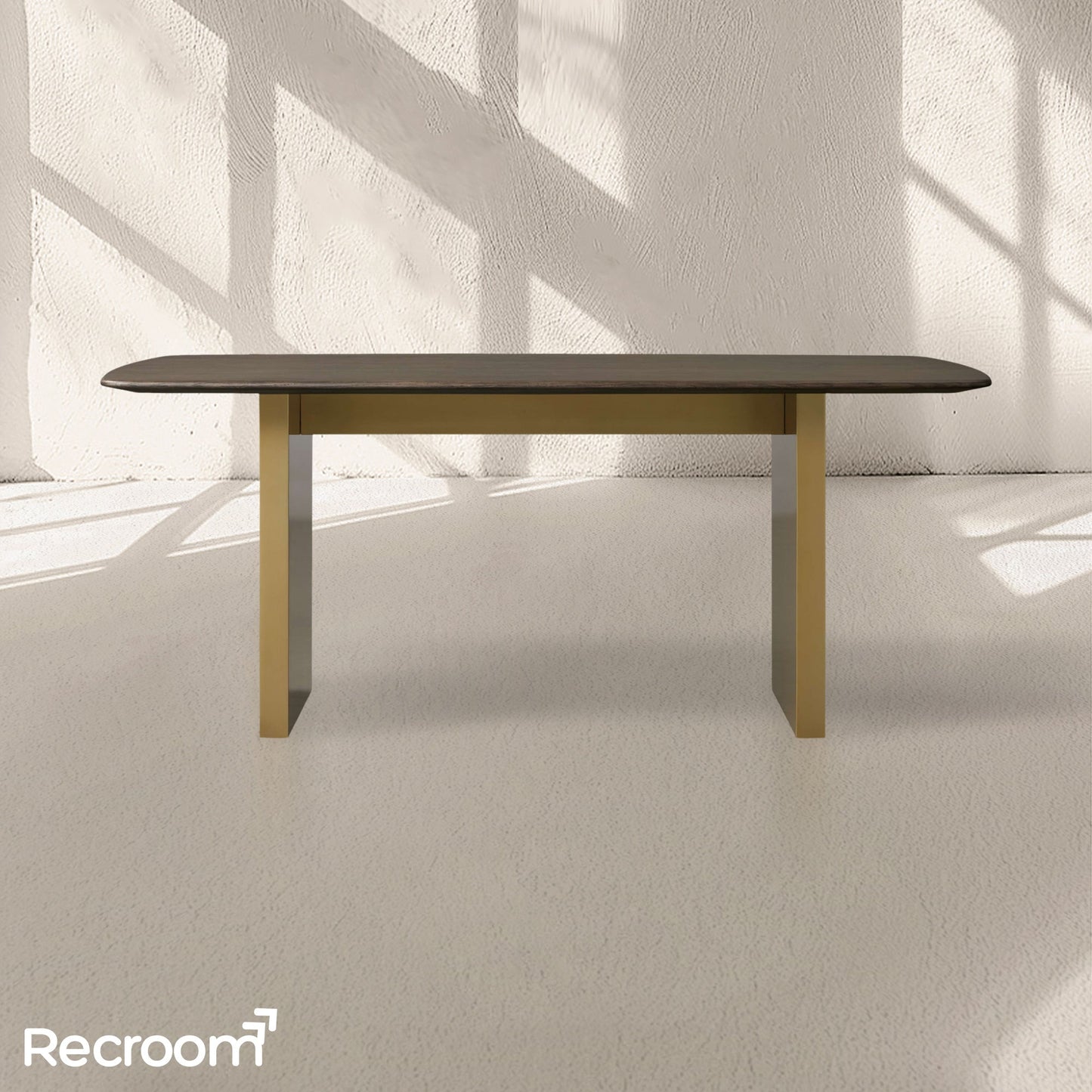 San Germani Wood Dining Table with Clement Base