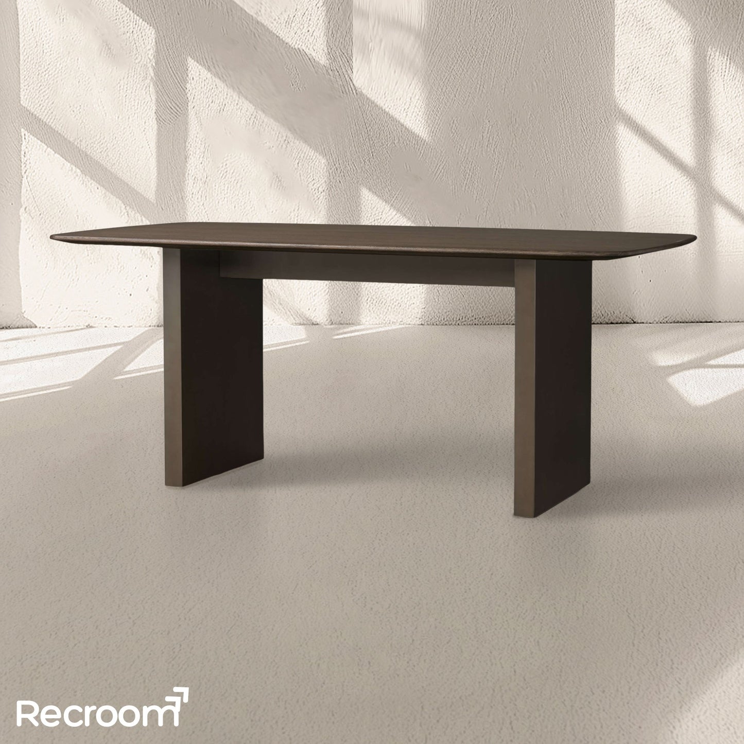 San Germani Wood Dining Table with Clement Base