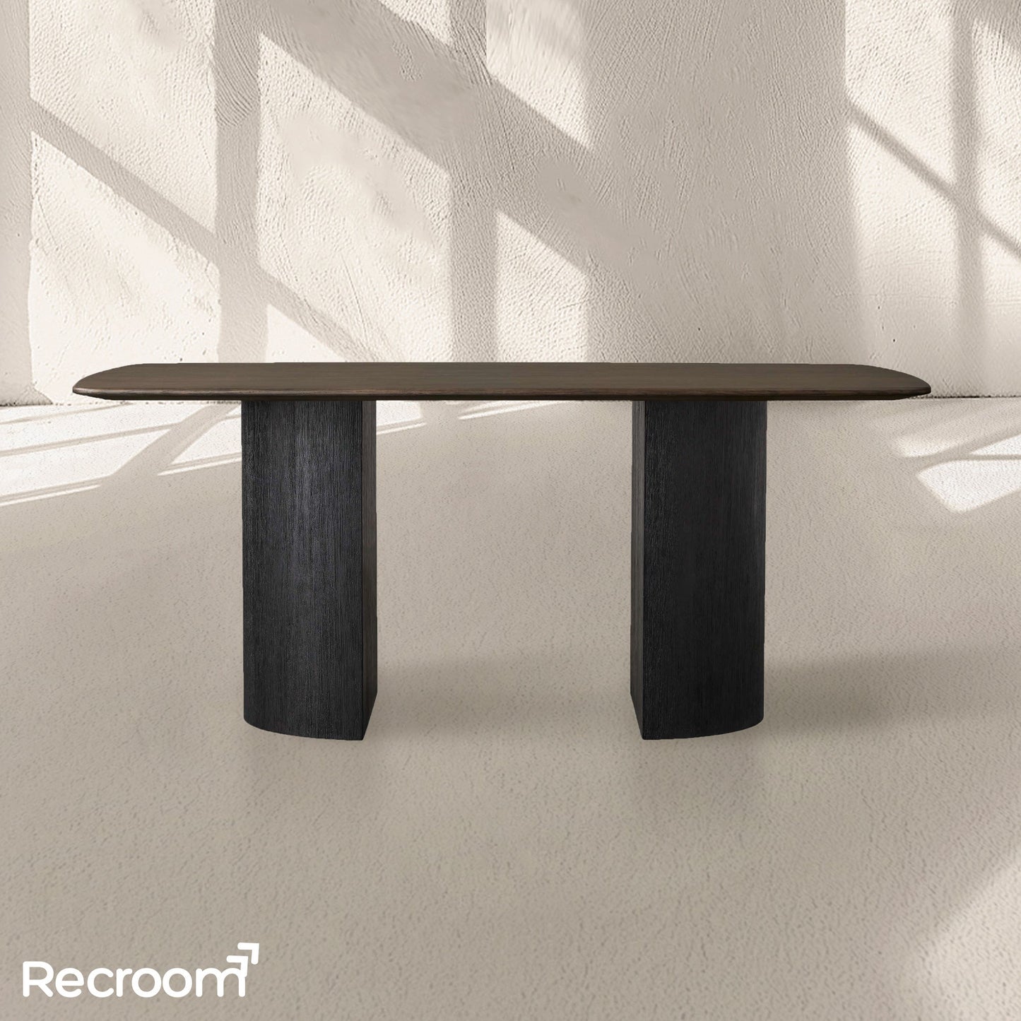San Germani Wood Dining Table with Dauphine Base