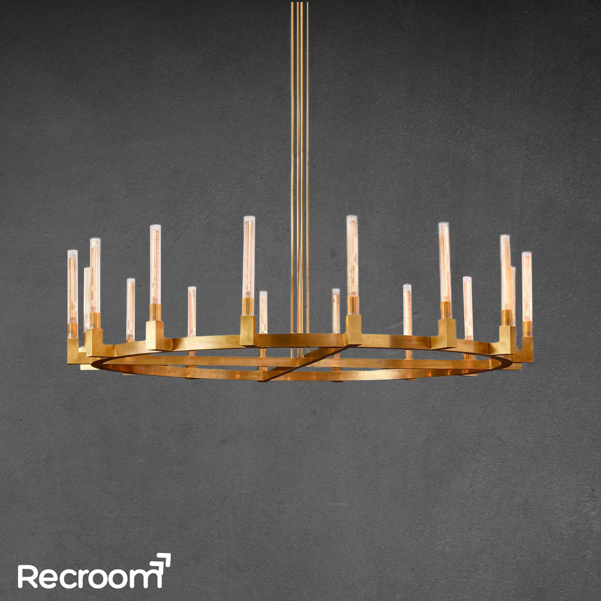 Amorra Cannele Round Chandelier 72"