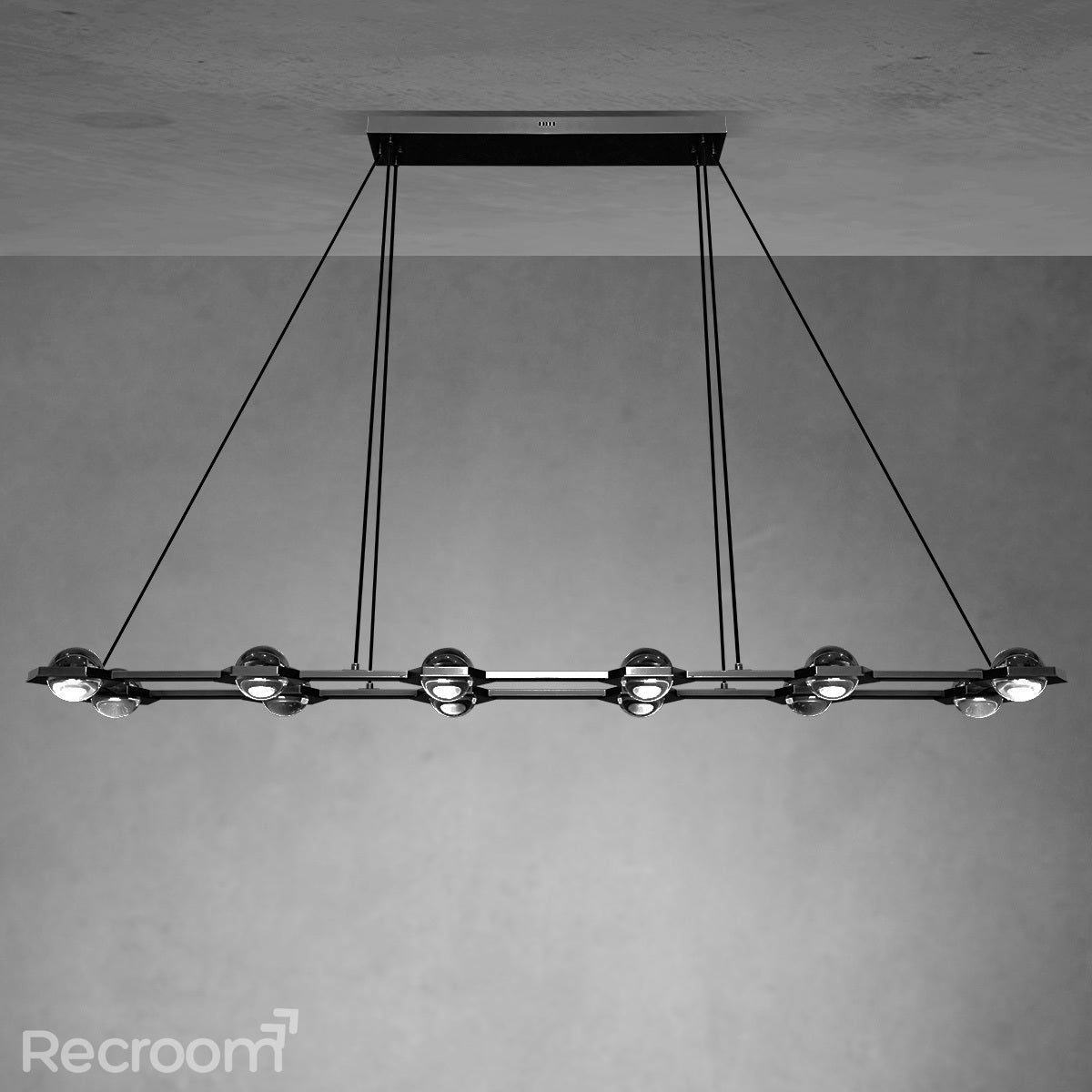 Eclitant Rectangular Chandelier 72"