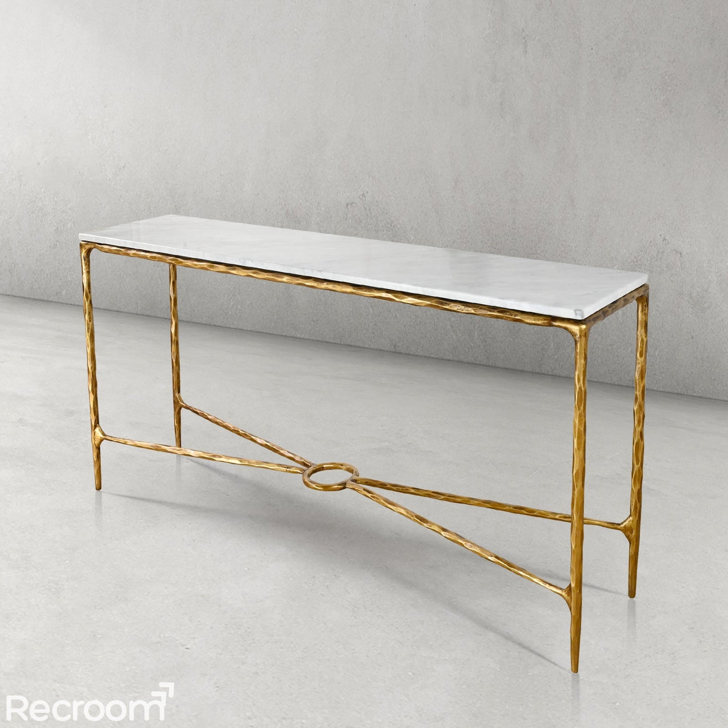 Thaddeo Rectangle Marble Console 60" 72"