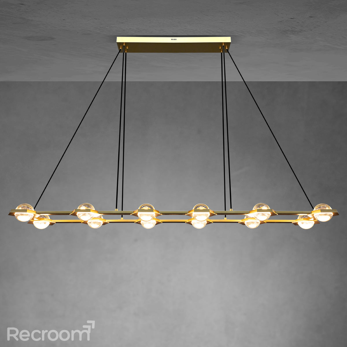 Eclitant Rectangular Chandelier 72"