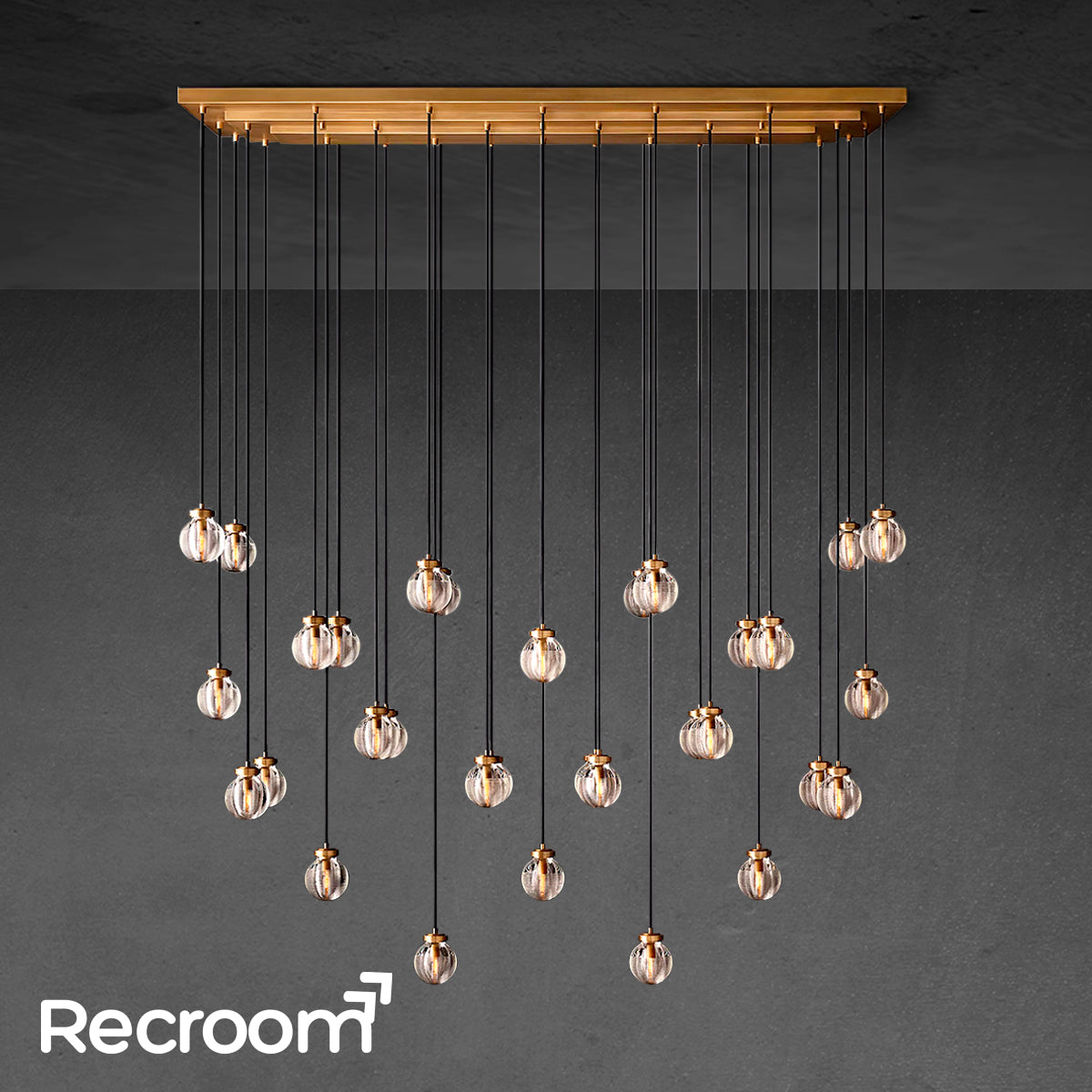 Pearli Rectangular Chandelier 72"