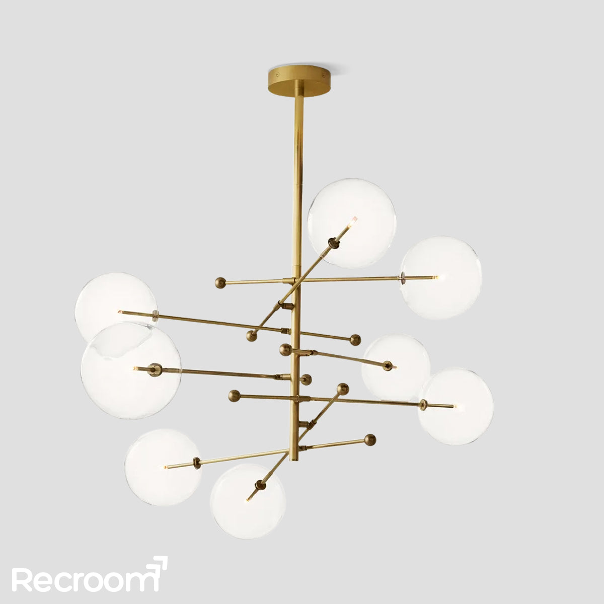 Glass Global Pendant Chandelier 79''