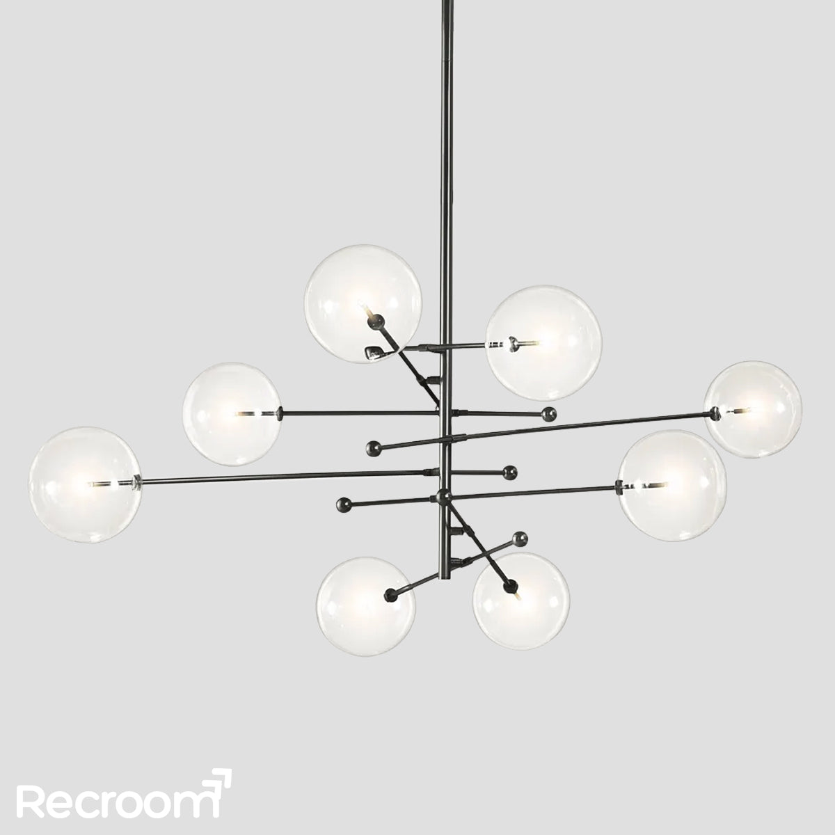 Glass Global Pendant Chandelier 79''