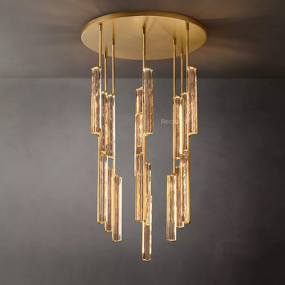 Auduben Crystal Round Chandelier 40"