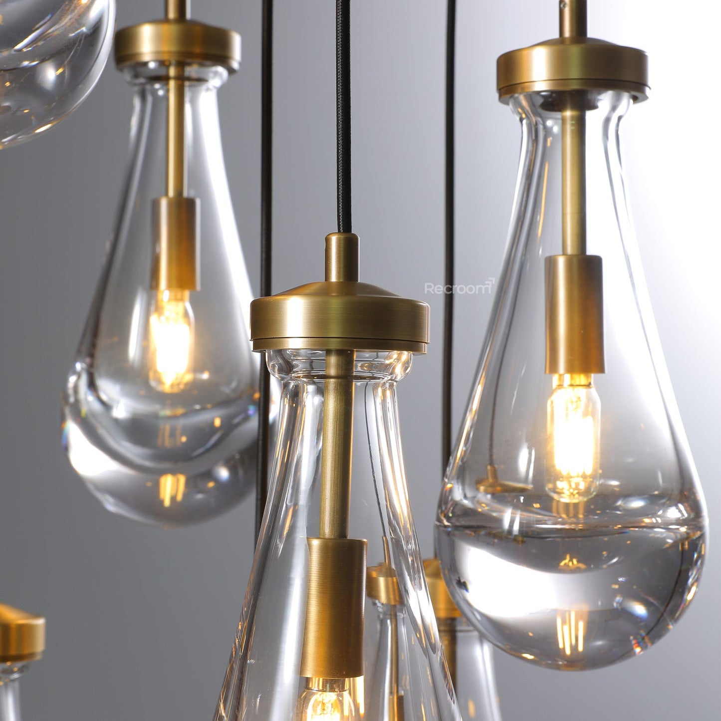 Raindrop Round Chandelier 18"