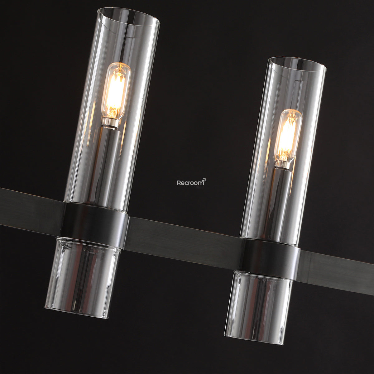 Manory Glass Linear Chandelier 59"