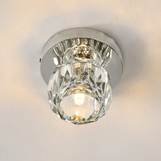 Boulew Crystal Glass Petite Flushmount 6"