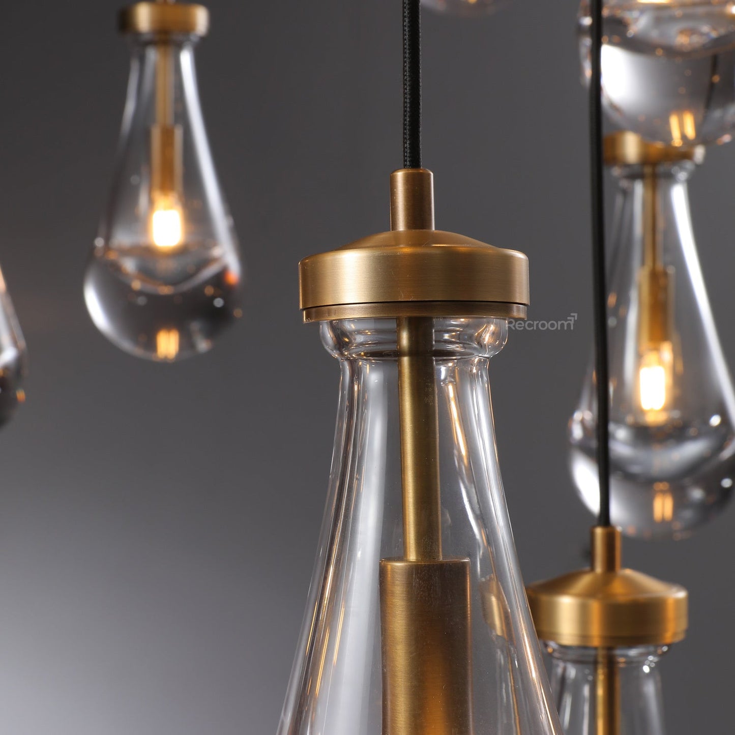 Raindrop Round Chandelier 60"