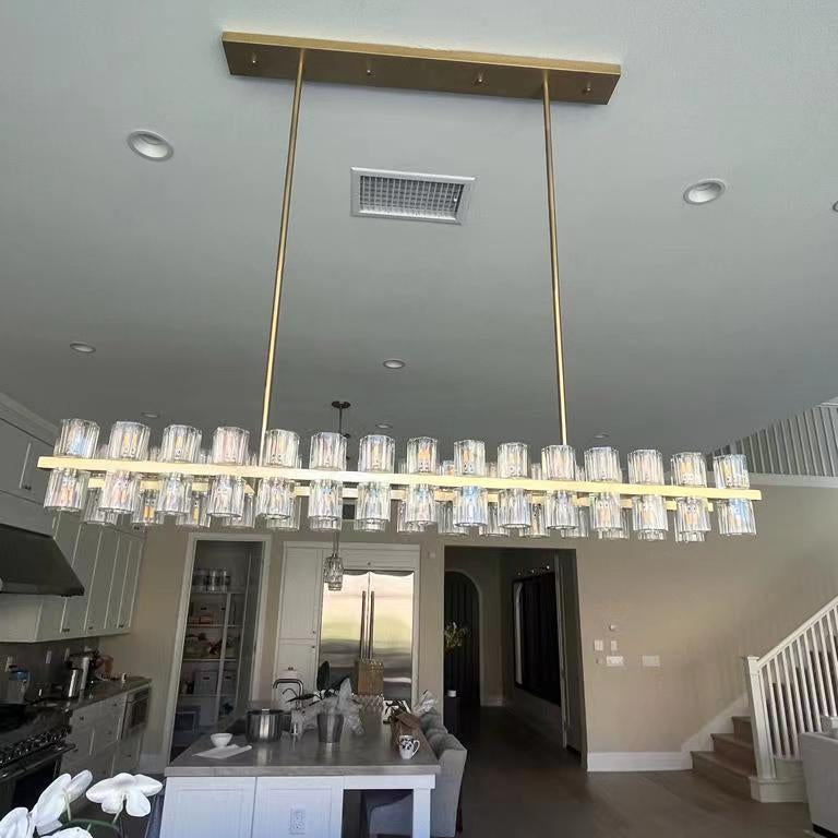 Arcachonest LED Rectangular Chandelier 54"