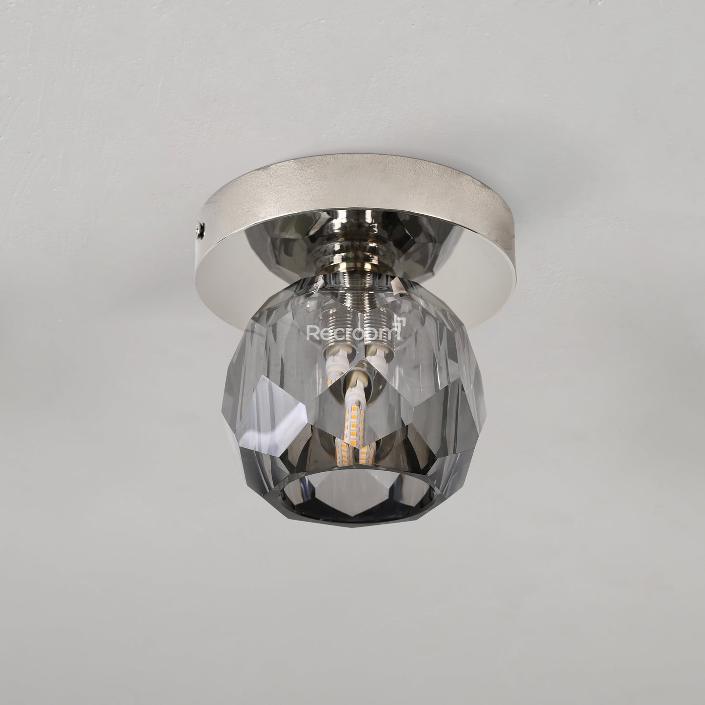 Boulew Crystal Glass Petite Flushmount 6"