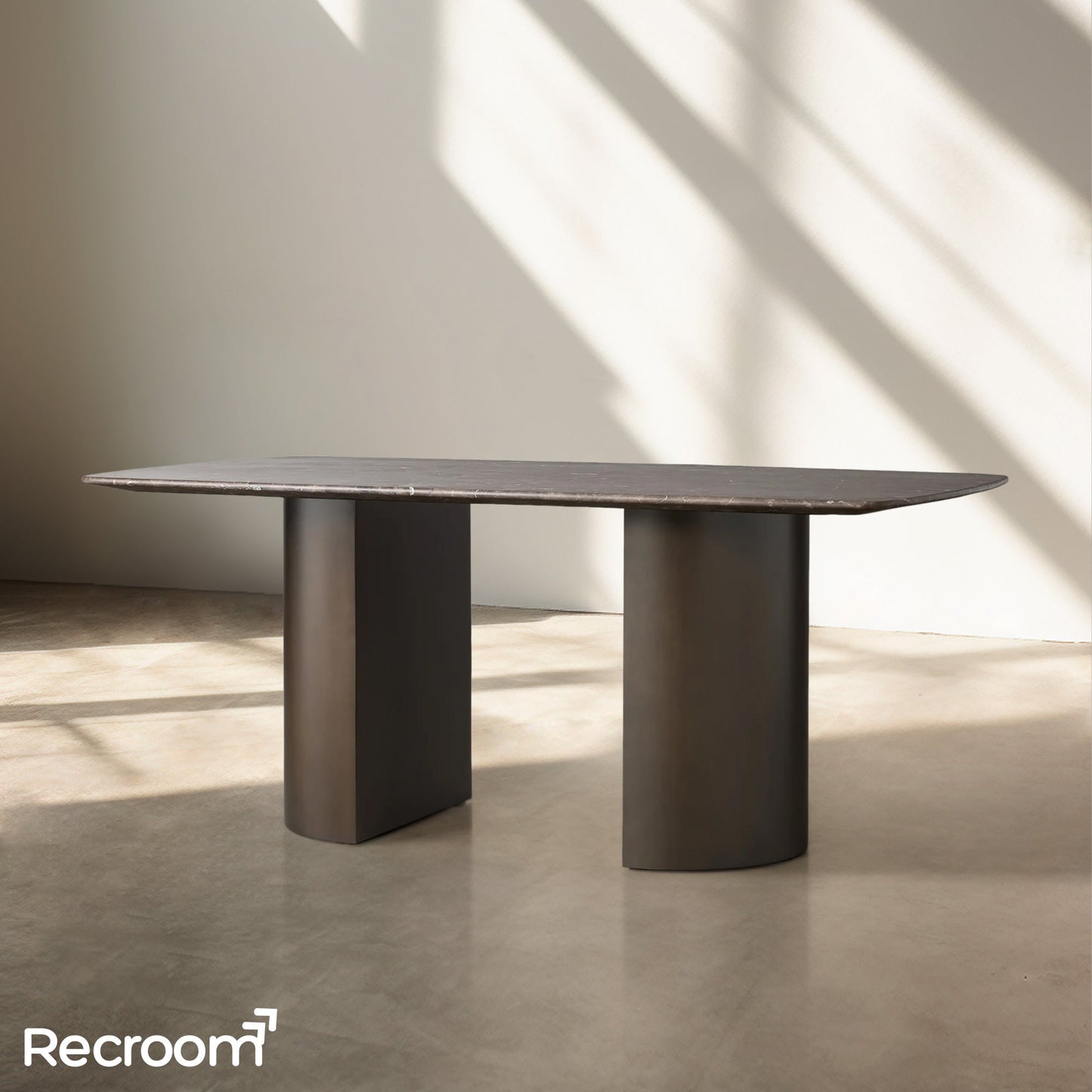 San Germani Stone Dining Table with Dauphine Base