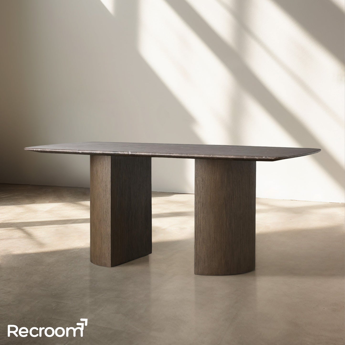 San Germani Stone Dining Table with Dauphine Base