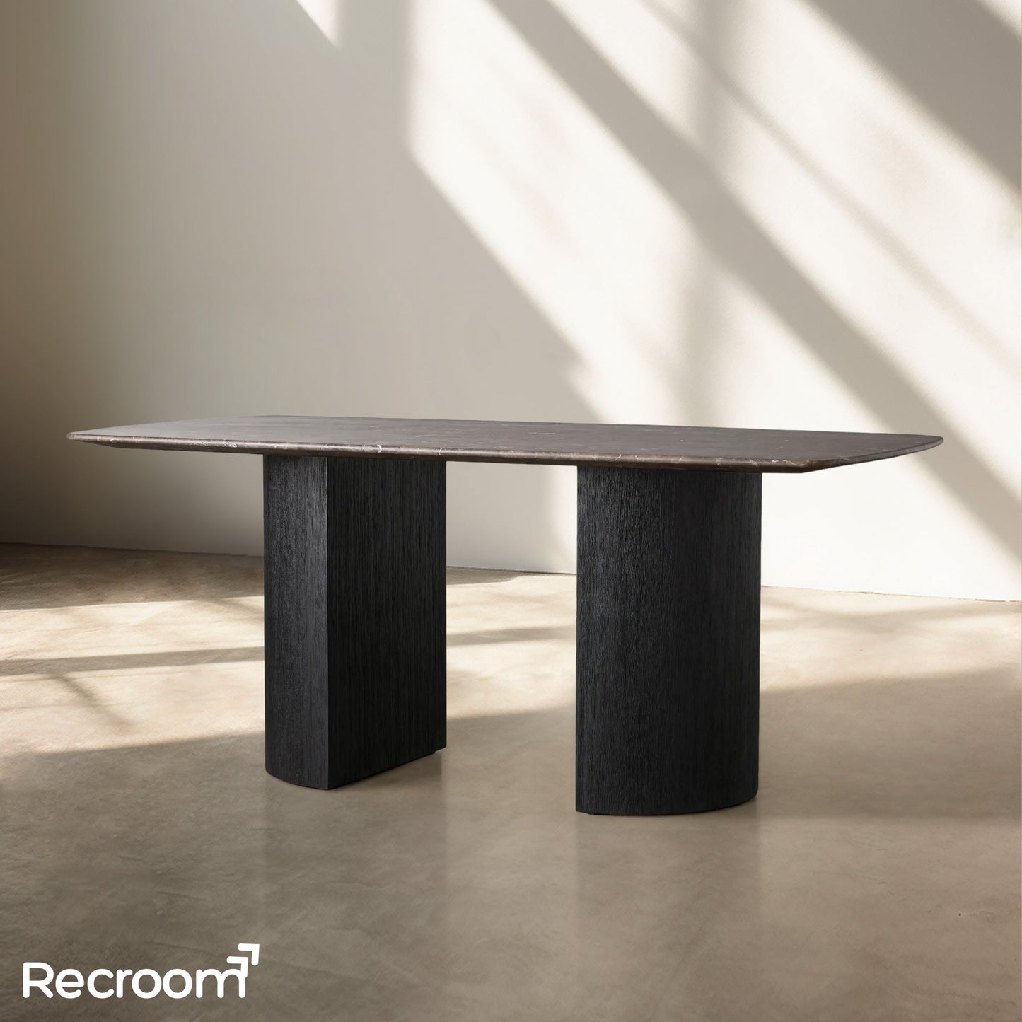 San Germani Stone Dining Table with Dauphine Base