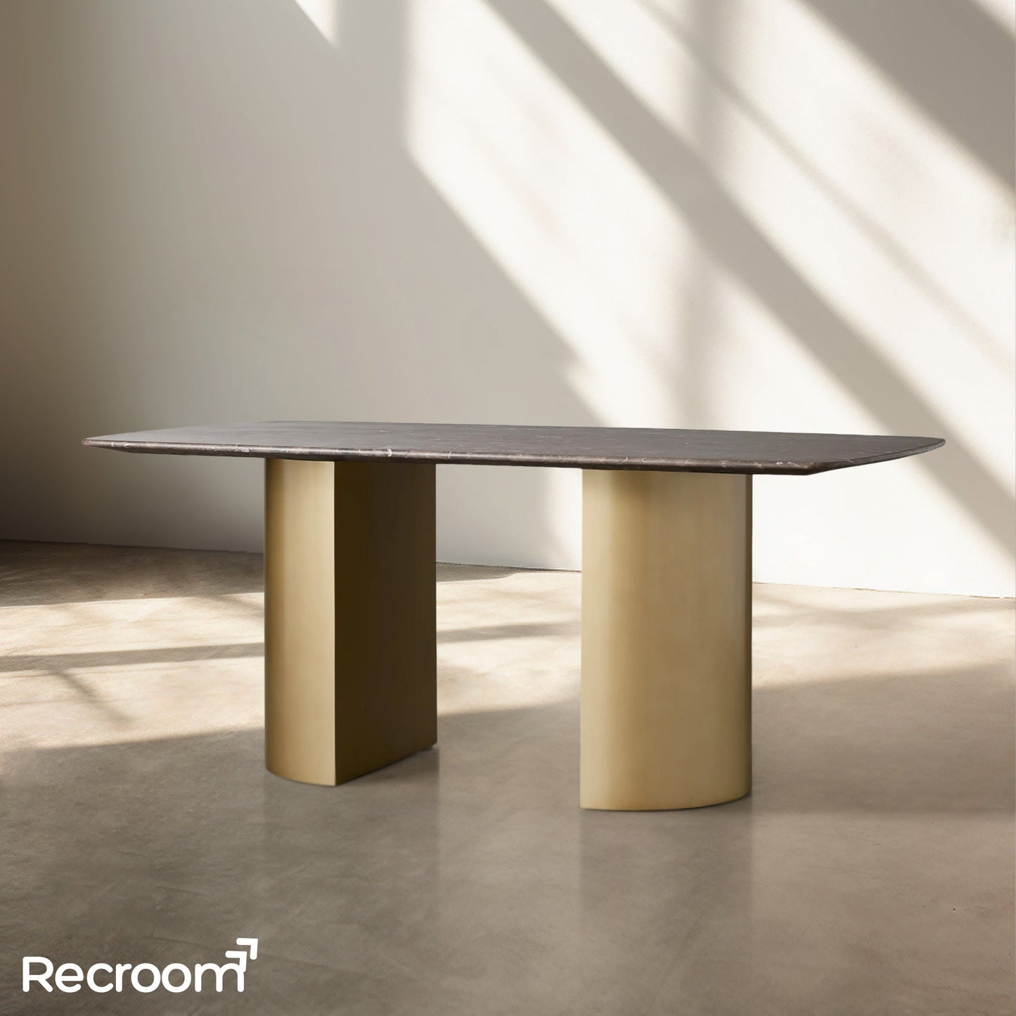 San Germani Stone Dining Table with Dauphine Base
