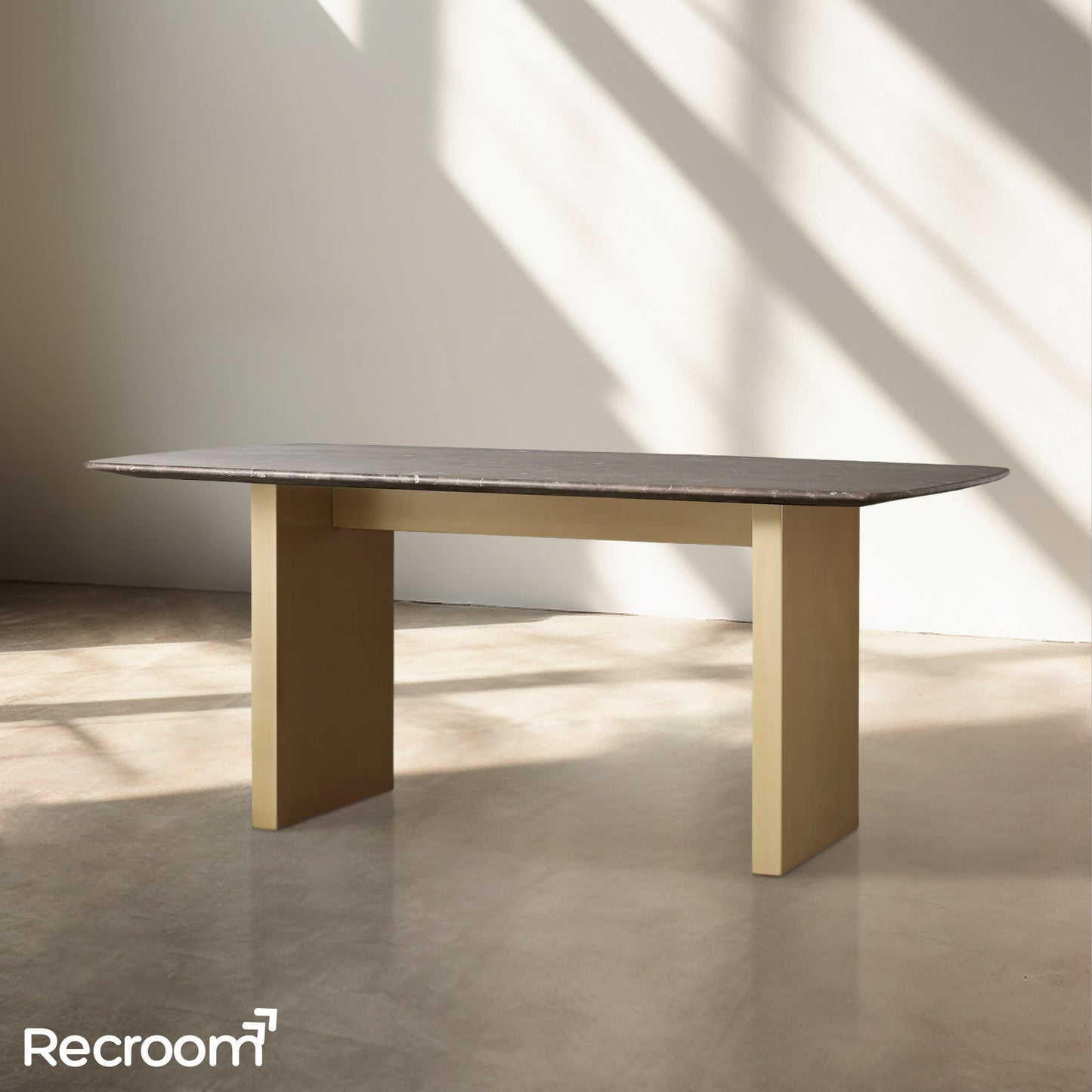 San Germani Stone Dining Table with Clement Base