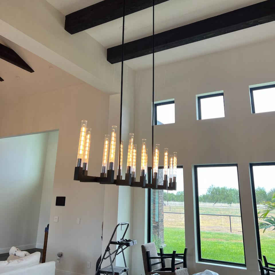 Cannel Linear Chandelier 55"